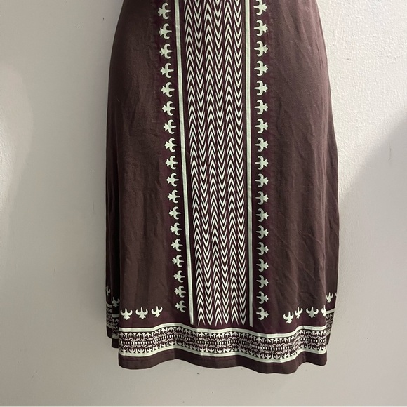 Athleta Sleeveless Santorini Patterned Dress Self Tie Waist Shelf Bra Size Small - Picture 11 of 14